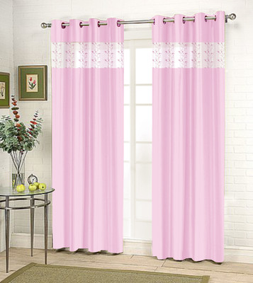 65% OFF on Kings Polycotton Pink Damask Eyelet Curtain 65% OFF on Kings Polycotton Pink Damask Eyelet Curtain