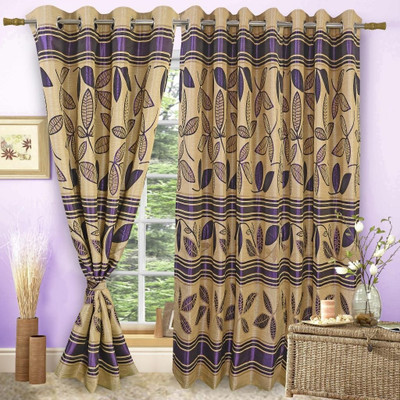 50% OFF on Vorhang Multicolor Floral Eyelet Curtain