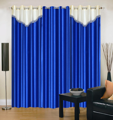 54% OFF on IWS Polyester Multicolor Floral Eyelet Curtain