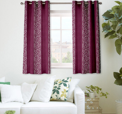 63% OFF on TT Pink Abstract Eyelet Curtain 63% OFF on TT Pink Abstract Eyelet Curtain