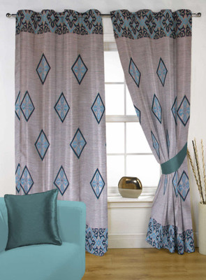 60% OFF on Kings Polycotton Blue Self Design Tab Top Curtain 60% OFF on Kings Polycotton Blue Self Design Tab Top Curtain