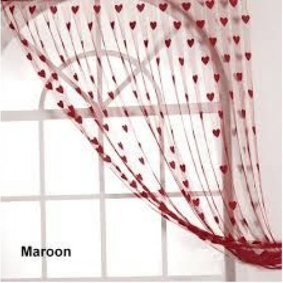 64% OFF on HomeZaara Polyester Maroon Solid Eyelet Curtain