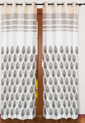 40% OFF on Cosmosgalaxy Polycotton Brown, Beige Self Design Eyelet Curtain 40% OFF on Cosmosgalaxy Polycotton Brown, Beige Self Design Eyelet Curtain