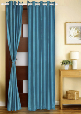 71% OFF on Dreams Polyester Blue Solid Eyelet Curtain 71% OFF on Dreams Polyester Blue Solid Eyelet Curtain