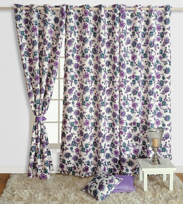30% OFF on Swayam Silk Multicolor Printed Eyelet Curtain 30% OFF on Swayam Silk Multicolor Printed Eyelet Curtain