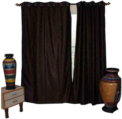 55% OFF on The Fancy Mart Polyester Multicolor Printed Eyelet Curtain