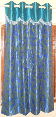 69% OFF on Divya D������������������cor Polyester Multicolor Printed Eyelet Curtain