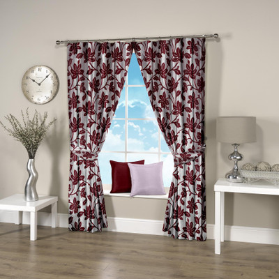 59% OFF on Threadmix Polyester Grey Abstract Eyelet Curtain 59% OFF on Threadmix Polyester Grey Abstract Eyelet Curtain