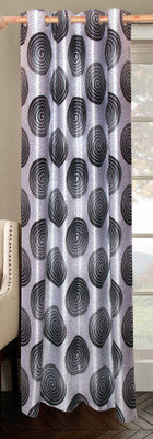 50% OFF on Vrinda Polyester Black Printed Tab Top Curtain 50% OFF on Vrinda Polyester Black Printed Tab Top Curtain
