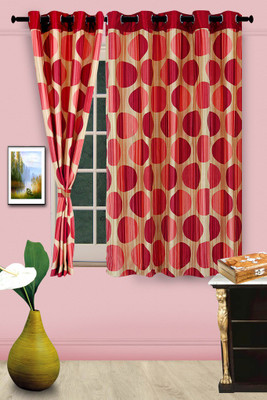 57% OFF on Cortina Polyester Red Solid Eyelet Curtain 57% OFF on Cortina Polyester Red Solid Eyelet Curtain