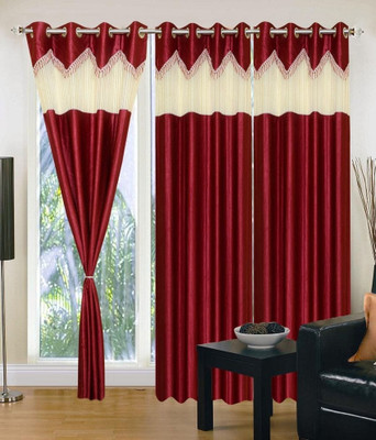 66% OFF on HomeZaara Polyester Multicolor Self Design Eyelet Curtain 66% OFF on HomeZaara Polyester Multicolor Self Design Eyelet Curtain