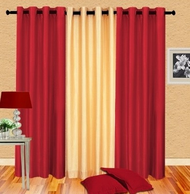 55% OFF on Cortina Polyester Maroon Ikat Eyelet Curtain 55% OFF on Cortina Polyester Maroon Ikat Eyelet Curtain