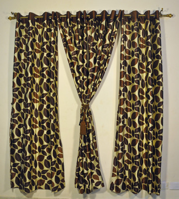 50% OFF on Ariana Polyester Brown Fleur-de-lis Eyelet Curtain 50% OFF on Ariana Polyester Brown Fleur-de-lis Eyelet Curtain