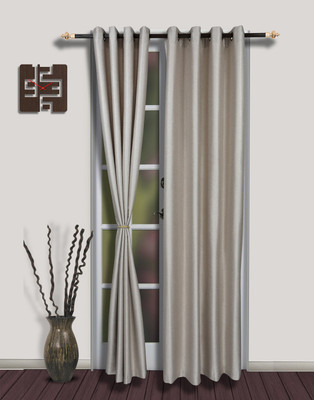 25% OFF on S9home by Seasons Polyester Grey Solid Eyelet Curtain 25% OFF on S9home by Seasons Polyester Grey Solid Eyelet Curtain