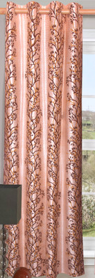 50% OFF on Vrinda Polyester Brown Printed Eyelet Curtain