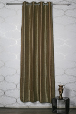 18% OFF on Homelife Jacquard Multicolor Self Design Eyelet Curtain