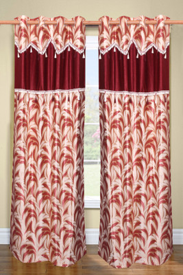 46% OFF on Vrinda Polyester Maroon Printed Eyelet Curtain 46% OFF on Vrinda Polyester Maroon Printed Eyelet Curtain