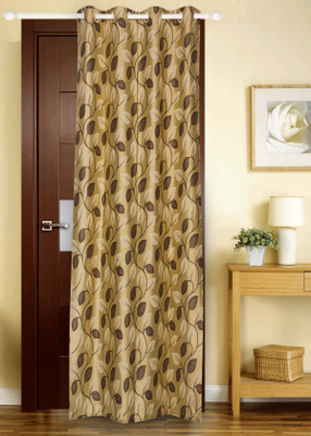 71% OFF on Dreams Polyester Brown Printed Eyelet Curtain