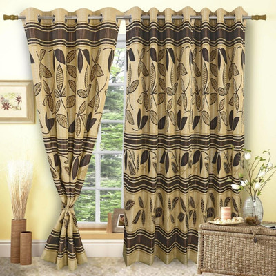 50% OFF on Vorhang Multicolor Floral Eyelet Curtain