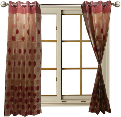 60% OFF on Furnishing Centre Polyester Red Geometric Eyelet Curtain 60% OFF on Furnishing Centre Polyester Red Geometric Eyelet Curtain