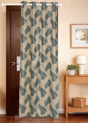 71% OFF on Dreams Polyester Blue Printed Eyelet Curtain