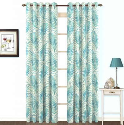 Skipper Polyester, Viscose Light Blue Self Design Eyelet Curtain Skipper Polyester, Viscose Light Blue Self Design Eyelet Curtain
