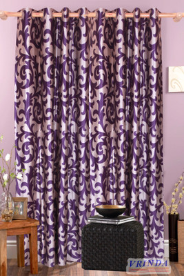 57% OFF on Vrinda Polyester Purple Self Design Eyelet Curtain 57% OFF on Vrinda Polyester Purple Self Design Eyelet Curtain