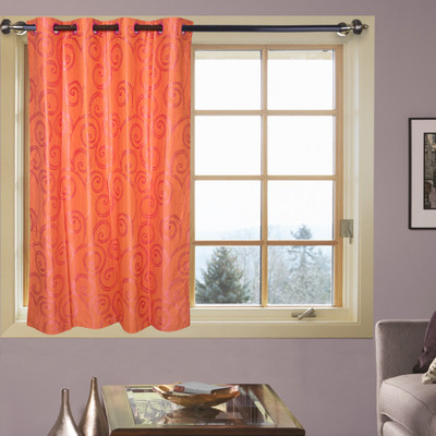 67% OFF on Kings Polycotton Multicolor Printed Eyelet Curtain