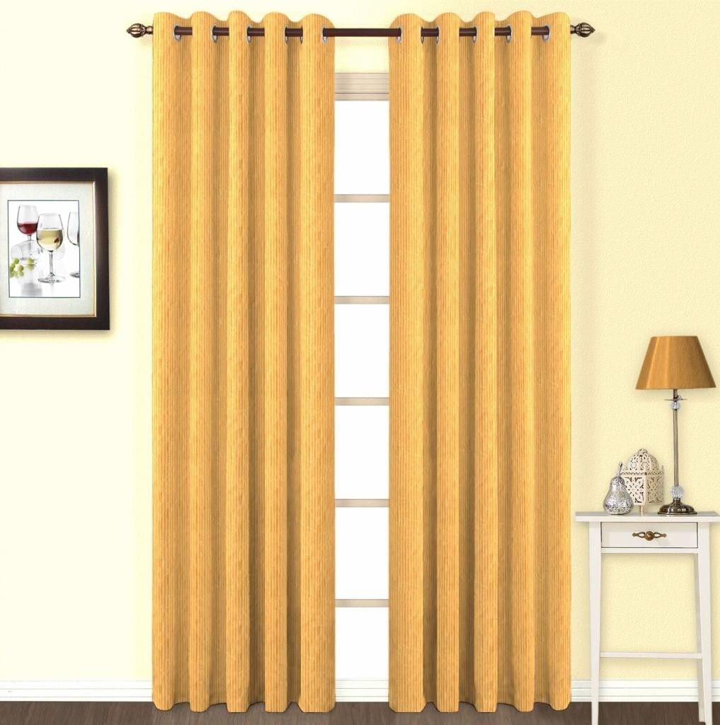 54% OFF on Skipper Polyester Yellow Floral Eyelet Curtain