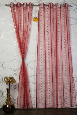 41% OFF on Dragon Polyester Red Solid Eyelet Curtain 41% OFF on Dragon Polyester Red Solid Eyelet Curtain