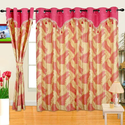 36% OFF on Cortina Polyester Pink Solid Eyelet Curtain 36% OFF on Cortina Polyester Pink Solid Eyelet Curtain