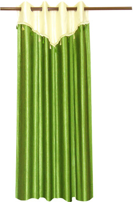 26% OFF on Zikrak Exim Polyester Green Damask Eyelet Curtain
