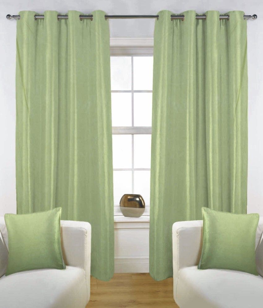 48% OFF on Fabutex Polyester Green Solid Eyelet Curtain 48% OFF on Fabutex Polyester Green Solid Eyelet Curtain