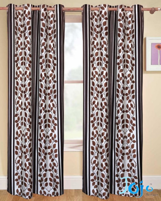 50% OFF on Jojo Designs Polyester Blue Floral Eyelet Curtain