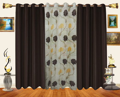 50% OFF on Decor Bazaar Net Multicolor Floral Eyelet Curtain 50% OFF on Decor Bazaar Net Multicolor Floral Eyelet Curtain
