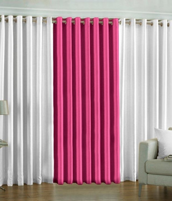 65% OFF on Hargunz Polycotton White, Pink Polka Eyelet Curtain 65% OFF on Hargunz Polycotton White, Pink Polka Eyelet Curtain