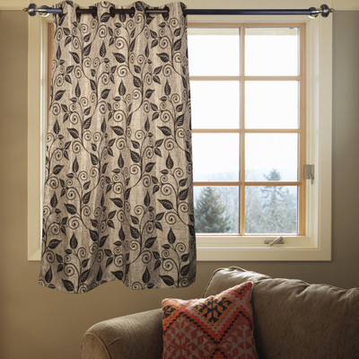 50% OFF on Kings Polycotton Brown Geometric Eyelet Curtain 50% OFF on Kings Polycotton Brown Geometric Eyelet Curtain