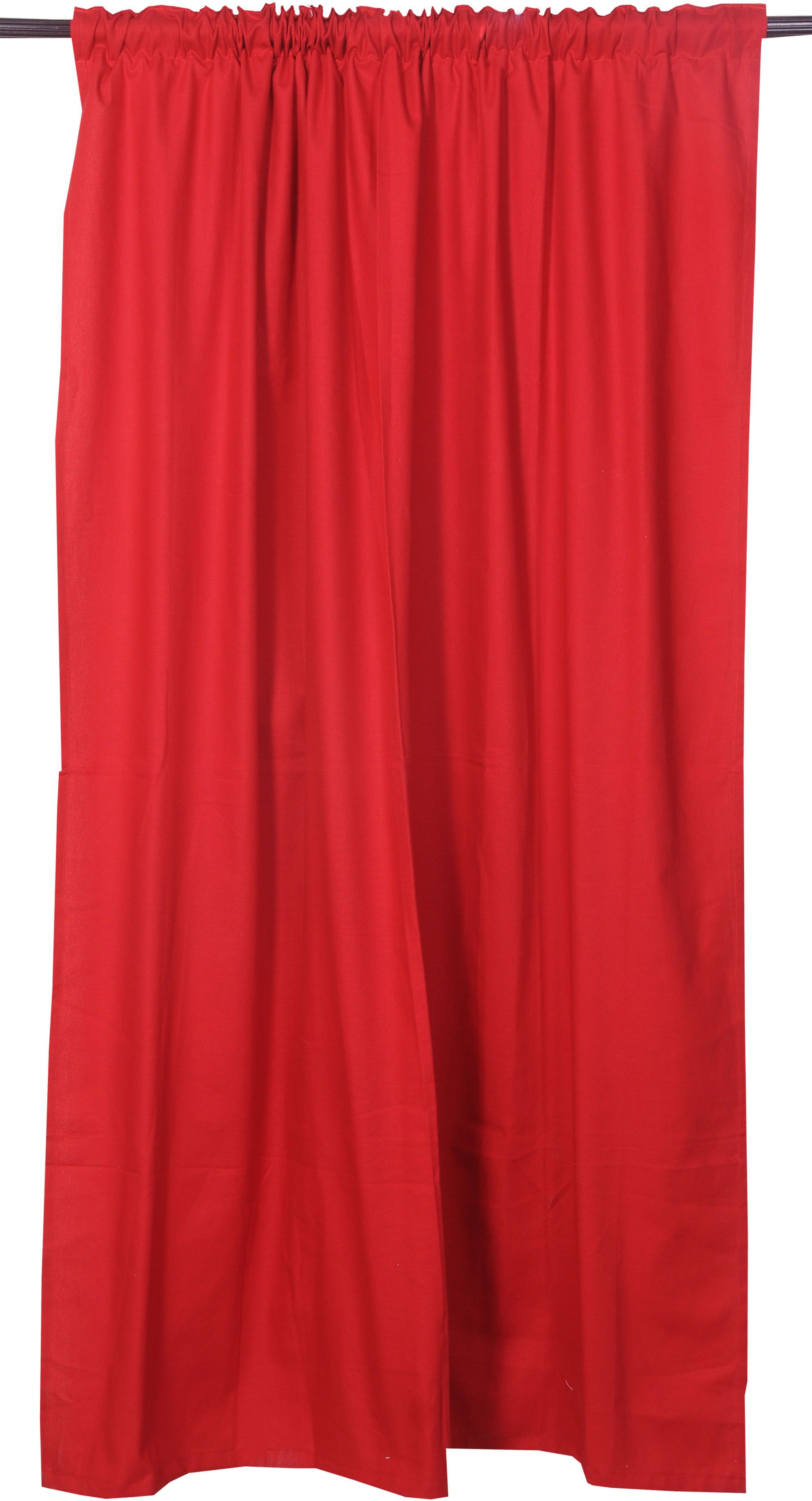 16% OFF on VHome Cotton Red Solid Eyelet Curtain 16% OFF on VHome Cotton Red Solid Eyelet Curtain