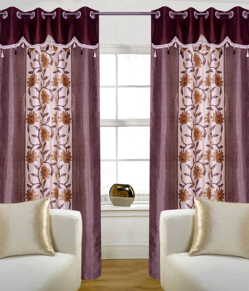 66% OFF on HomeZaara Polyester Multicolor Damask Eyelet Curtain 66% OFF on HomeZaara Polyester Multicolor Damask Eyelet Curtain