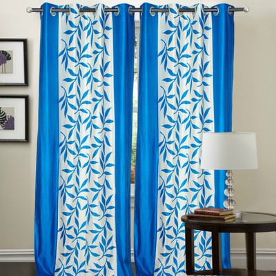 73% OFF on Decor Vatika Polyester Light Blue Abstract Eyelet Curtain 73% OFF on Decor Vatika Polyester Light Blue Abstract Eyelet Curtain