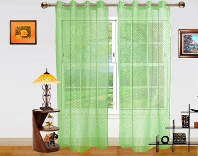33% OFF on Dekor World Polyester Green Solid Eyelet Curtain 33% OFF on Dekor World Polyester Green Solid Eyelet Curtain