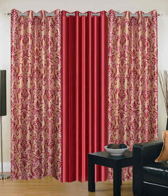 66% OFF on HomeZaara Polyester Multicolor Self Design Eyelet Curtain 66% OFF on HomeZaara Polyester Multicolor Self Design Eyelet Curtain