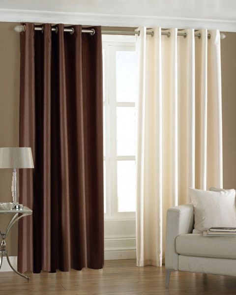33% OFF on Pindia Polyester Brown, Beige Solid Eyelet Curtain 33% OFF on Pindia Polyester Brown, Beige Solid Eyelet Curtain