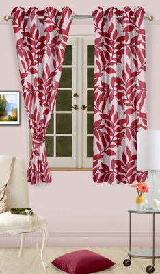 61% OFF on Cortina Polyester Pink Abstract Eyelet Curtain 61% OFF on Cortina Polyester Pink Abstract Eyelet Curtain
