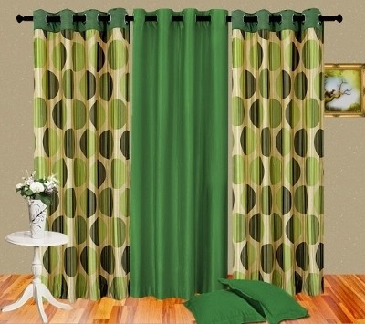 60% OFF on Cortina Polyester Green Solid Eyelet Curtain 60% OFF on Cortina Polyester Green Solid Eyelet Curtain