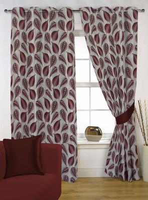 65% OFF on Kings Polycotton Maroon Geometric Eyelet Curtain 65% OFF on Kings Polycotton Maroon Geometric Eyelet Curtain