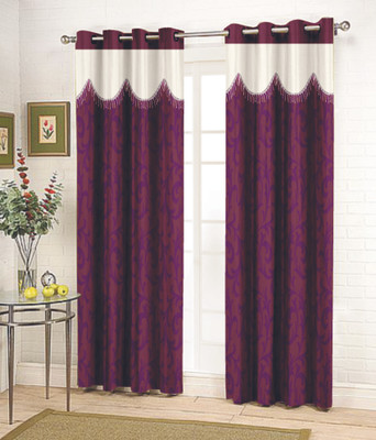 34% OFF on Fabutex Purple Solid Eyelet Curtain 34% OFF on Fabutex Purple Solid Eyelet Curtain
