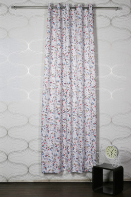 16% OFF on Homelife Polyester White Printed Eyelet Curtain