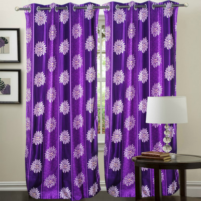 48% OFF on Hargunz Polyester Purple Self Design Eyelet Curtain 48% OFF on Hargunz Polyester Purple Self Design Eyelet Curtain
