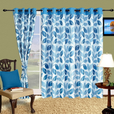 50% OFF on Cortina Polyester Blue Solid Eyelet Curtain 50% OFF on Cortina Polyester Blue Solid Eyelet Curtain